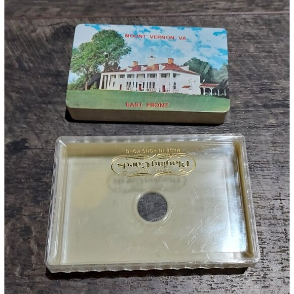 Playing Cards Mount Vernon Woodlawn Mansion Postcard Old Vintage Fancy Case - Picture 4 of 5